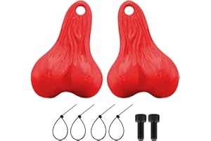WOAEIUOS Hanging Truck Balls Nuts for TRX4M SCX24 FX24 1/18 RC Cars (Red)