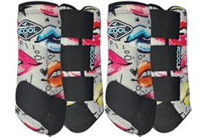 Professional's Choice 2XCOOL Sports Medicine Horse Boots | Protective & Breathable Design for Ultimate Comfort & Durability in Active Horses | Value 4 Pack | Small, Medium, Large