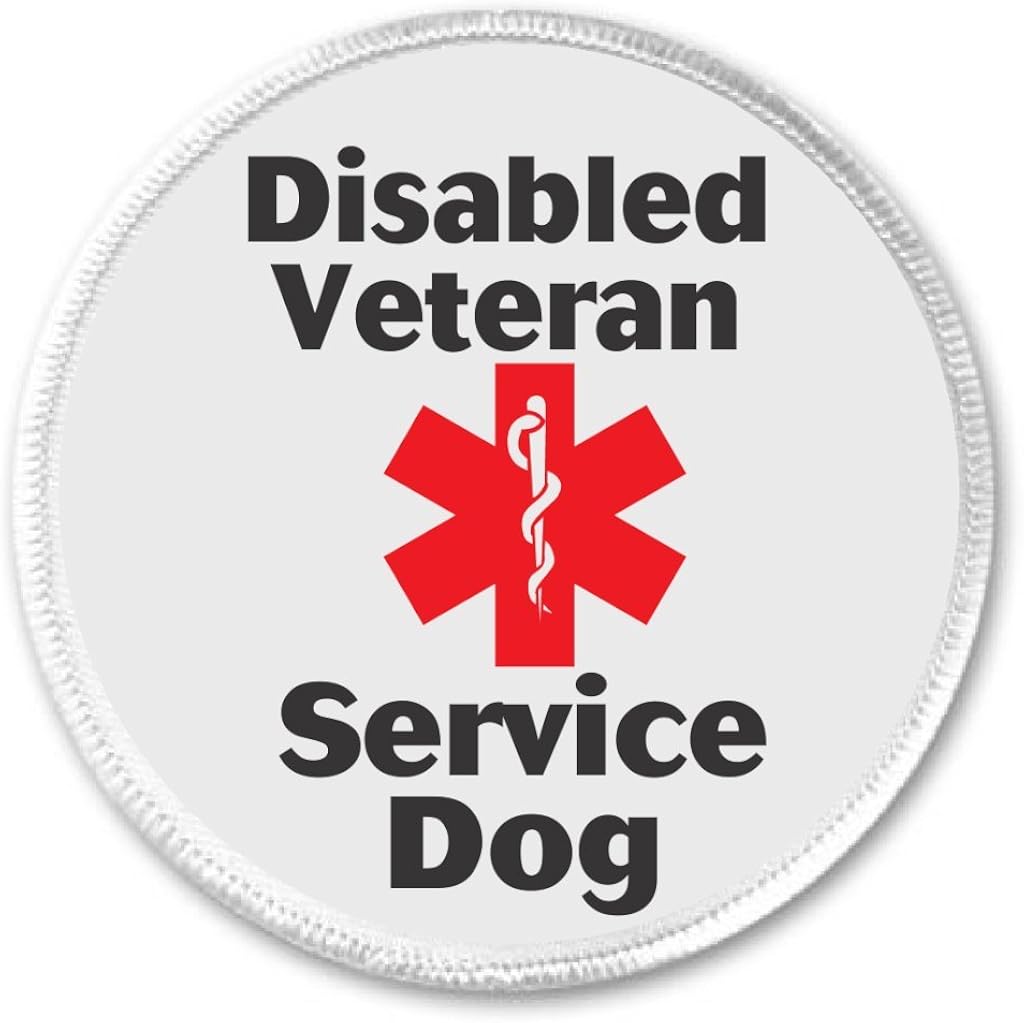 disabled veteran service dog patches