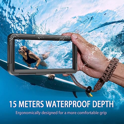 Waterproof Smartphone Case IPX8 Waterproof Mobile Phone Holder 15 m Underwater Compatible for iPhone 17 Air 16e 16 15 Plus 17 16 15 Pro 17 16 15 Pro Max Samsung S25 S24