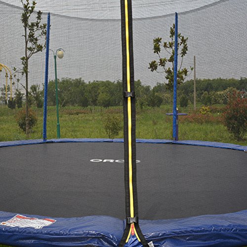 ORCC 15FT 12FT Trampoline with Enclosure Net and Wind Stakes Rain Cover...