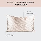 Kitsch Satin Pillowcase with Zipper Leopard 2 Pack Standard Queen view 2