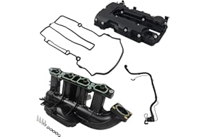 GELUOXI Engine Intake Manifold ＆ Valve Cover Kit with PCV Pipe Set Compatible with Chevy Cruze Sonic Trax Buick Encore Cadill