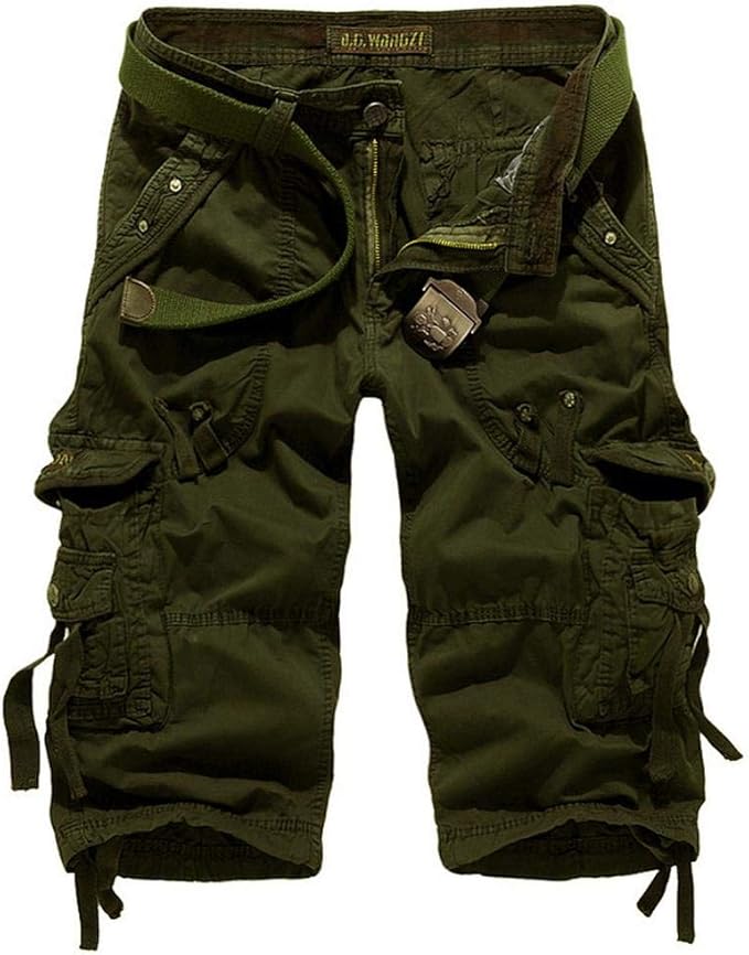 mens calf length cargo shorts