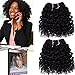 Emmet 2pcs/lot 100g Short Wave 8Inch Brazilian Kinky Curly Human Hair Extension, with Hair Care Ebook (1#)