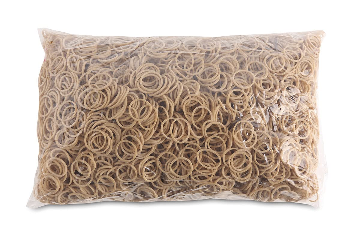 Rubber Bands OFFICE PRODUCTS Diameter 20mm 1,5x1,5mm 1000g Natural/Small Office Accessories/Type-Standard/Material-Rubber/Weight (g)-1000 / Colour-Natural/Size-1,5x1,5mm