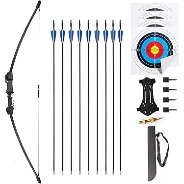 ZSHJG 12pcs Flèches en Aluminium pour Le tir à l'arc 31 Pouces Tir à l'arc Aluminium Flèches de