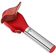 Kuhn Rikon Deluxe Auto Safety LidLifter/Can Opener, 7 x 2 x 3 inches, Red and Silver