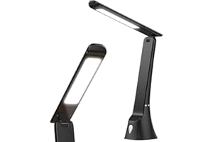 COTLIKE Light Therapy Lamp, 10000 LUX UV-Free LED Sunlight Light, Full Spectrum Mood Light Hayyp Lamp, Touch Control Desk Lamp with Night Light Function Work Office Home -Black