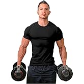 ZUEVI Men's Workout Shirts Slim Fit Athletic Bodybuilding T-Shirts Short Sleeve Tees