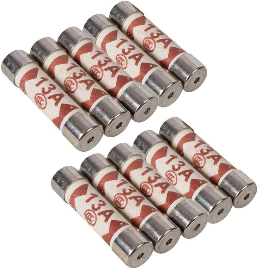 Nartel BS1362 Fuse Cartridge 13 Amp Pack of 10 UK Plug Fuses