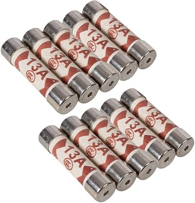 Nartel BS1362 Fuse Cartridge 13 Amp Pack of 10 UK Plug Fuses