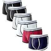 Cinvik Men's Boxer Briefs Underwear Mens Cotton Boxer Briefs No Fly 3D Pouch Comfort 4 Pack-6 Pack Small Medium Large