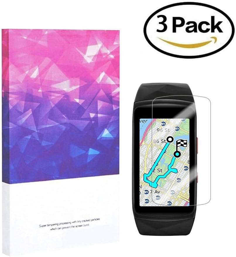 Samsung fit2 pro Screen Protector Haldissim Full Coverage Screen Protector for Samsung Gear Fit 2 Pro (3 Pack)