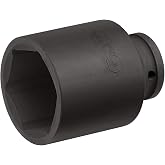 Jetech 3/4 Inch Drive 2 Inch Deep Impact Socket, Made with Heat-Treated Chrome Molybdenum Alloy Steel, 6-Point Design, SAE