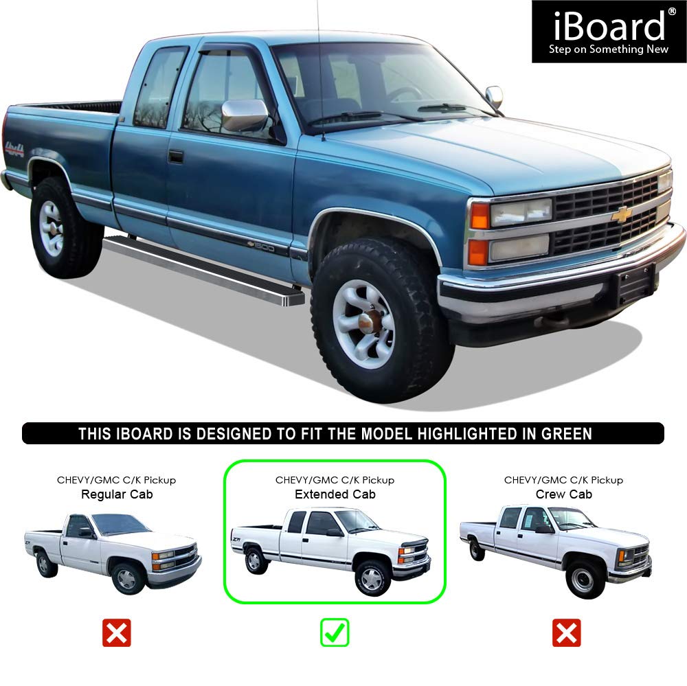 Iboard Running Boards 5 Fit 88 98 Chevy Gmc C K Pickup Regular Cab