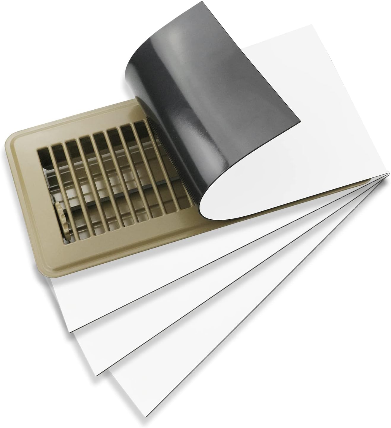 Registers, Grilles & Vents - AC Vent Cover, Strong Magnetic Air Vent Covers for Home Floor, Ceiling, Wall, Steel Registers, RV, HVAC (5.5