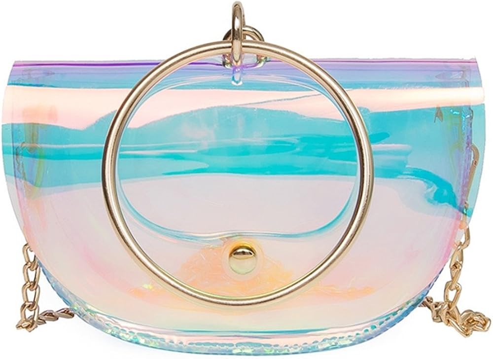 clear colorful purse
