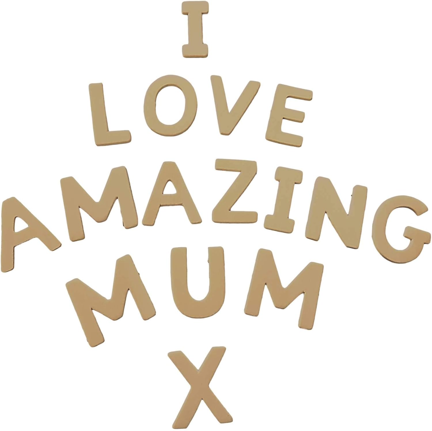 Amazing Arts and Crafts Wooden Letters Capitals 70 NEW BIGGER PACK BigaMart