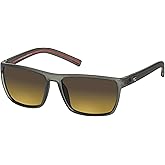 Eagle Eyes Rambler Polarized Sunglasses - Smudge Proof and Water Repellent (Translucent Dark Gray/Red)