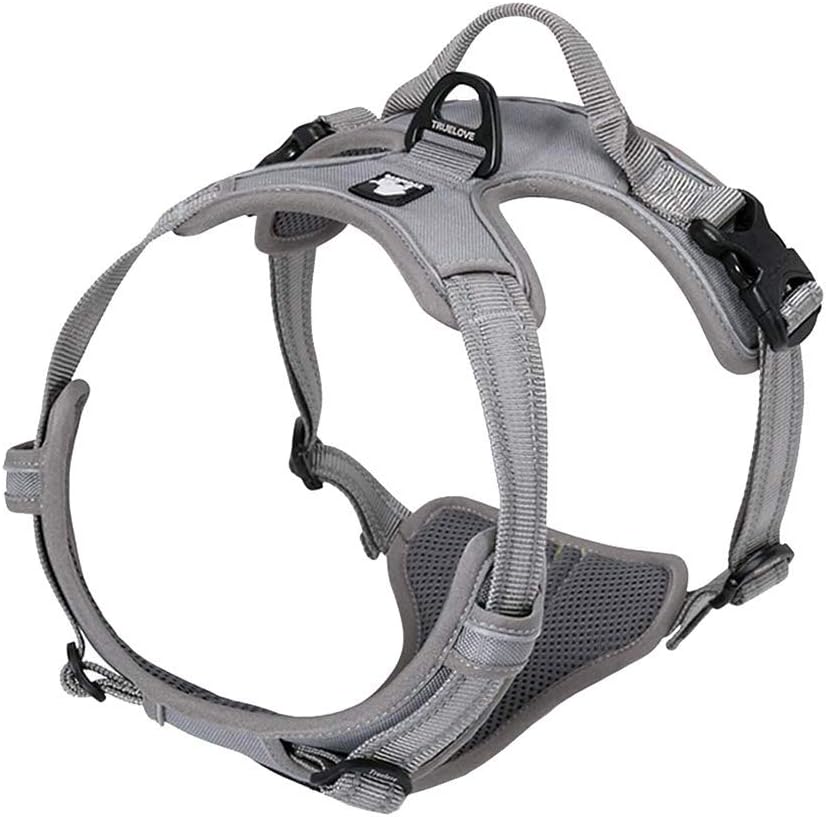 Truelove TLH5651 Dog Harness No-Pull Reflective Stitching Gray Large