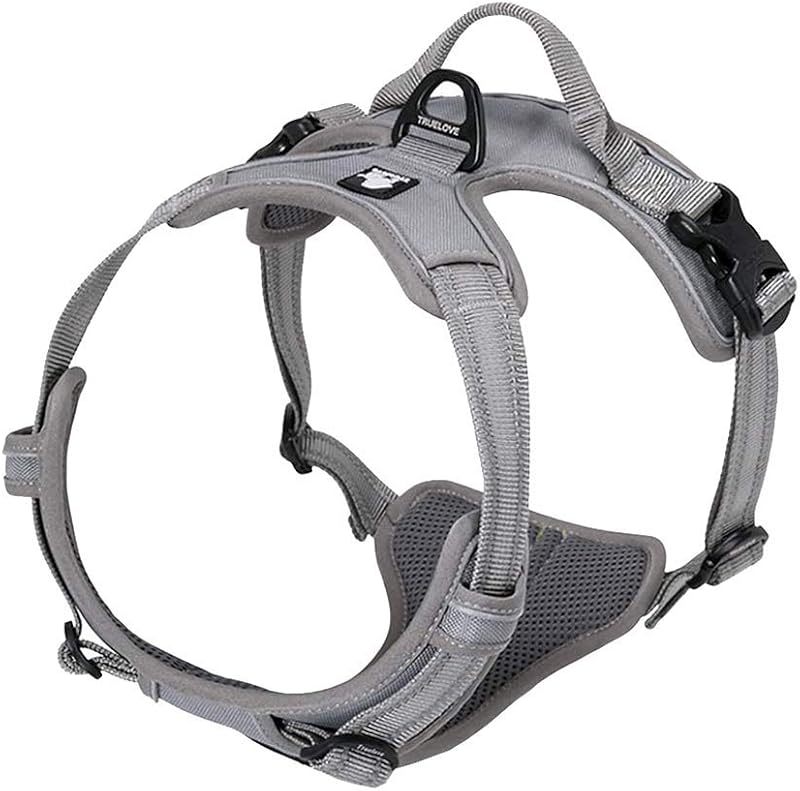 Truelove TLH5651 Dog Harness No-Pull Reflective Stitching Gray Large