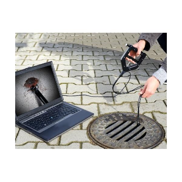 Somikon Endoskop Camera: Wasserfestes USB-Endoskop UEC-8025.hd mit HD-Kamera und Greifer, 2,5 m (Endoskop Cameras) – Bild 3