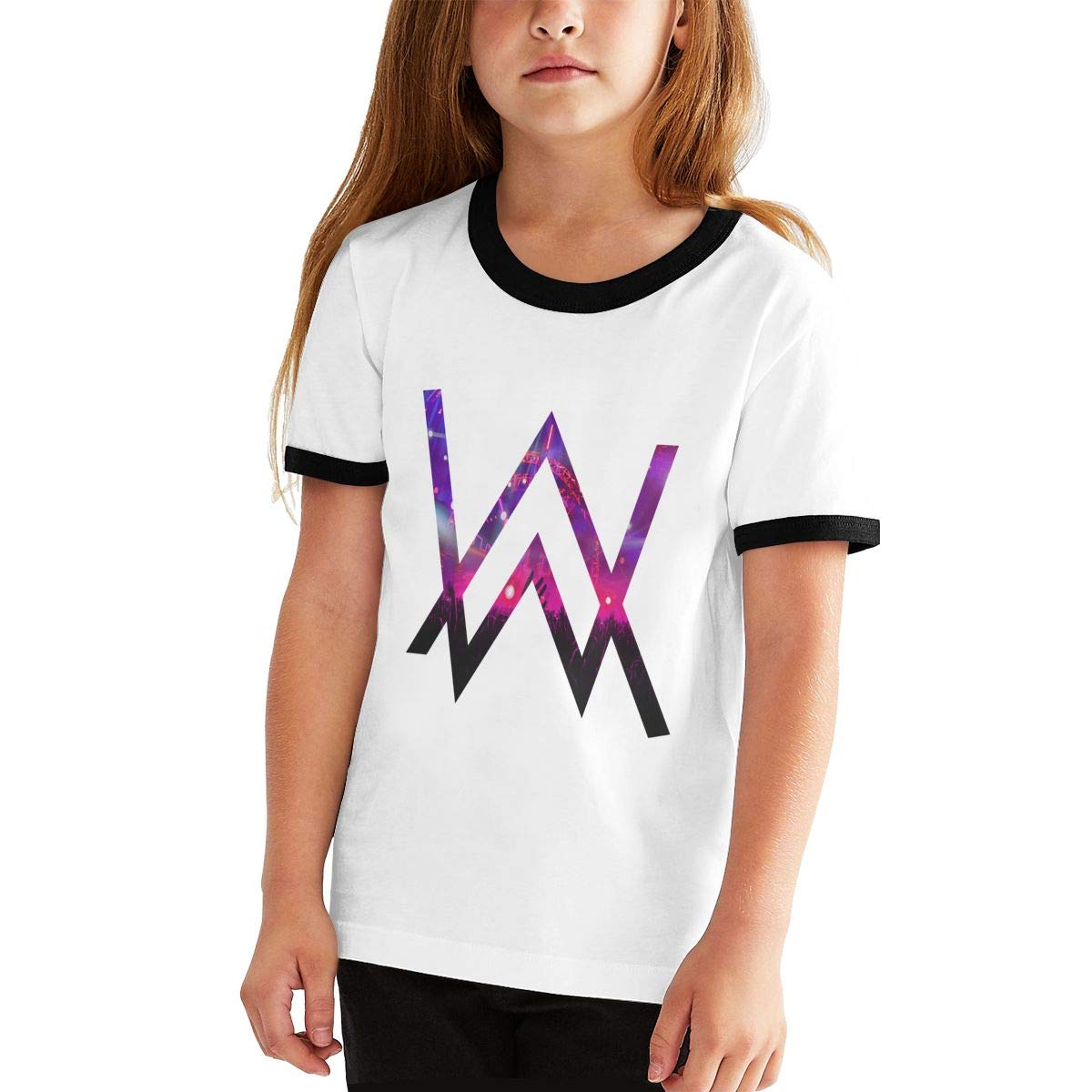 Youth Graphic Boys Girls Alan Walker Logo 1 Teens Short Sleeve Tshirt Tees Shirts Tops Sport