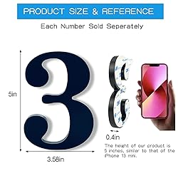 Hvatry 5'' House Numbers for Outside - Modern