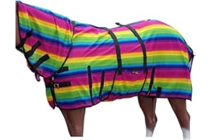 HILASON 78 Inches Horse Ultra Violet Rays Protect Mesh Bug Mosquito Horse Fly Sheet Summer Spring | Fly Sheet | Fly Sheet for Horses | Bug and Mosquito Protection | Fly Sheet for Horse