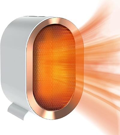 Eidoct 1200W Portable Ceramic Heater Two Modes Overheat Protection Safe Energy