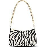 Shoulder Bags for Women Animal Zebra Leopard Cheetah Tiger Print Hobo Tote Handbag Small Clutch Purse with Zipper Closure