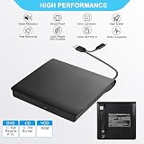 ZDYWAN USB 3.0 Type C External CD DVD Drive RW Writer Burner for Laptop Mac Win view 5