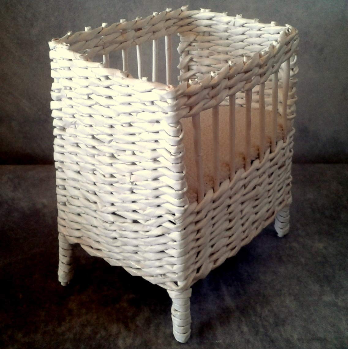 dolls wicker crib