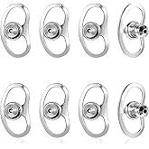 Mabor 8PCS Earring Lifters for Droopy Ears – Zinc Alloy Earring Backs for Heavy Earrings, Secure Locking Backings for Studs, Comfortable Earrings Support for Sagging Earlobes