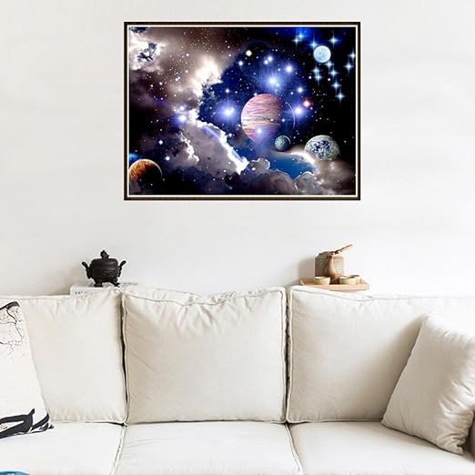 Zegeey 5d Pintura De Diamante Con Cielo Estrellado Y Punto De