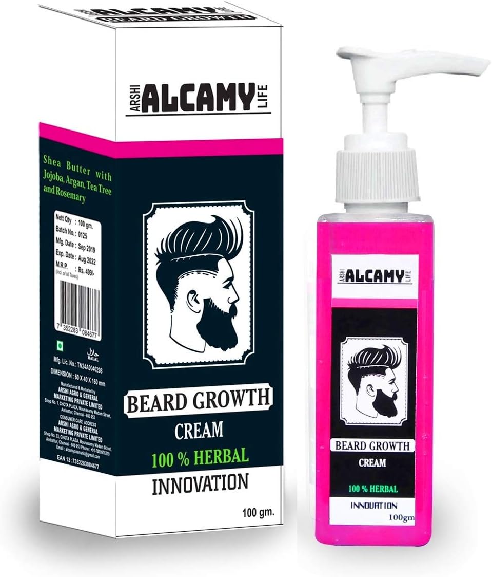 Alcamy Beard Growth Cream (Natural 