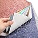 Caydo 9 Colors Accessories Super Shiny Chunky Glitter Stereoscopic Sequins Faux Leather Sheets Canvas Back for Craft DIY, Hair Clips Making, Earrings Making 12.6 x 8.6 Inch (32 x 22 cm)