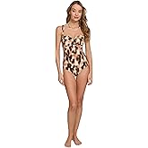 DKNY Womens Sweatheart Neckline One Piece Swimsuit with Tummy Control