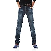 Demon&Hunter 817 Series Slim Fit Jeans for Men Stretch Classic 5-Pocket