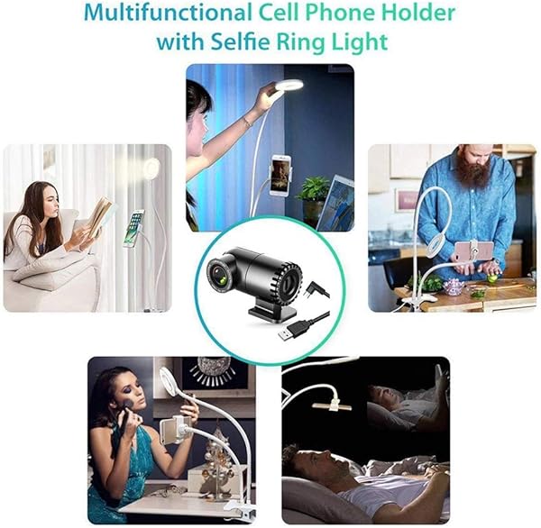 WUHUAROU Network High Definition Live Broadcast Computer Camera 90 Degree Wide angle Automatic Focus With Protective Cover Camera