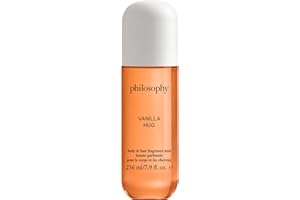philosophy hair and body mists – long-lasting fragrance mists for women with skin-loving ingredients – hydrates & refreshes for 24 hours – vanilla, pistachio & coconut scent options