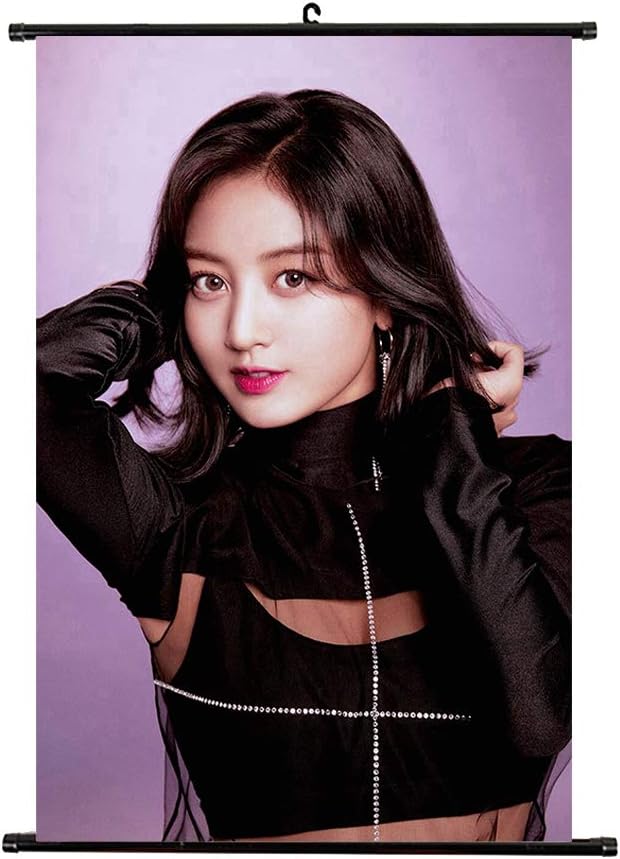 Hosston Kpop Twice Poster, Twice Album《YES or YES》Hanging Poster Wall Scroll Cloth Poster Hanging Painting Nice Gift for Fans(Style 30)