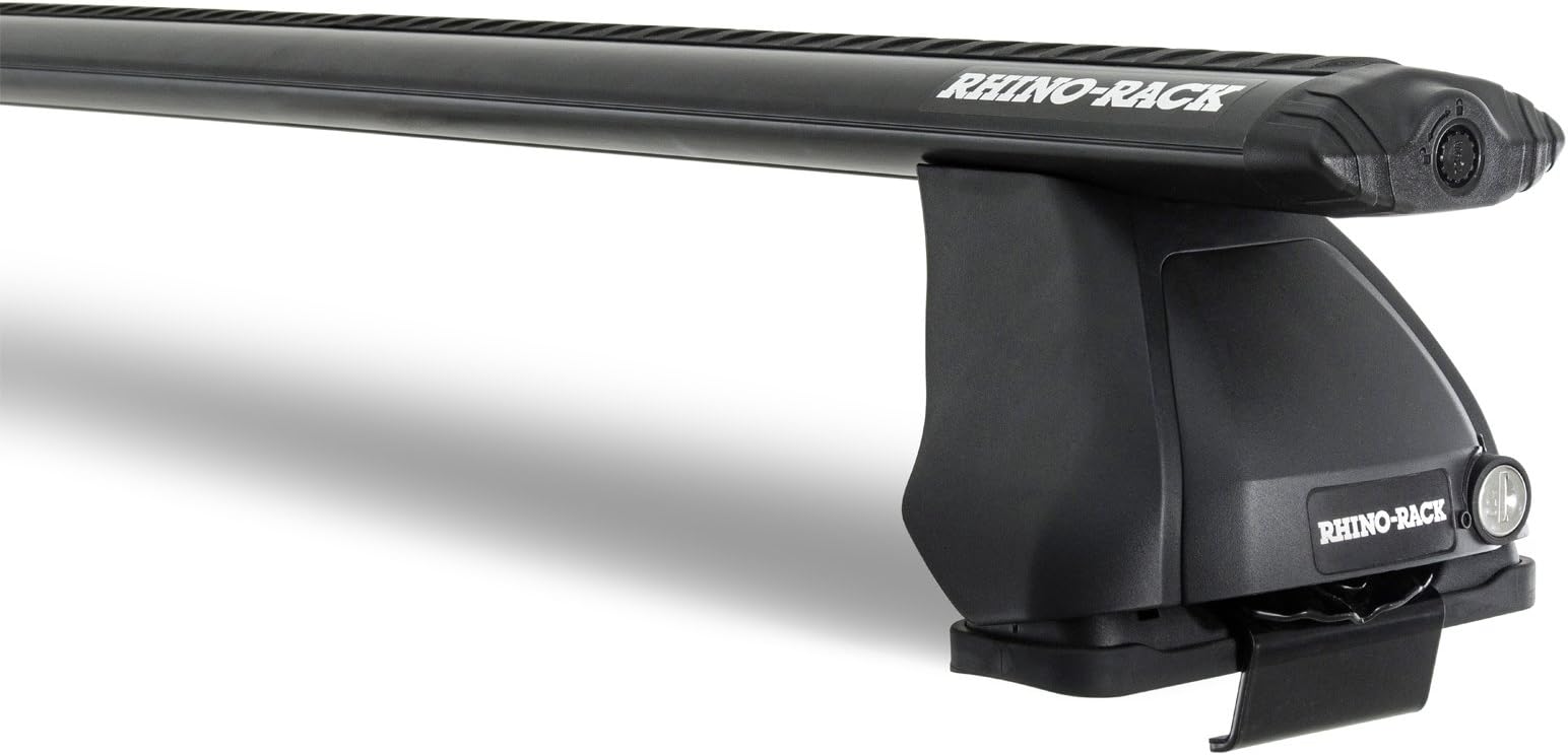 Compatible with: Nissan Sentra B17 4dr Sedan 2013 to 2018 - Rhino-Rack Vortex 2500 Black 2 Bar Roof Rack