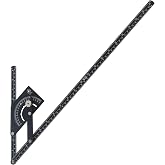 Angle Finder II, Anodized Aluminum Protractor 0-180 degrees, Measures inside or outside angles for tube bending or sheet metal bending and layout, Long 20-inch arm