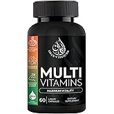 Iman Vitamins Halal Complete Multivitamin Capsules for Adults Men & Women | 42 Fruit & Vegetable Blend with Iron, Zinc, CoQ10, Folic Acid, and Vitamin A, B1, B3, B6, B12, C, D3, E | 60 Count