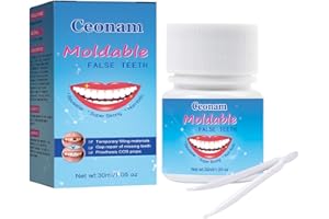 Ceonam 30ml Tooth Repair Kit - Teeth Replacement with Moldable Heat Fit Beads for Temporary Restoration of Missing or Broken 