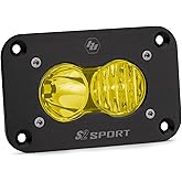 S2 Sport Led Driving/Combo Amber Flush Mount Baja Designs | Universal Off-Road Light, Driving/Combo Beam, Baja Amber Lens