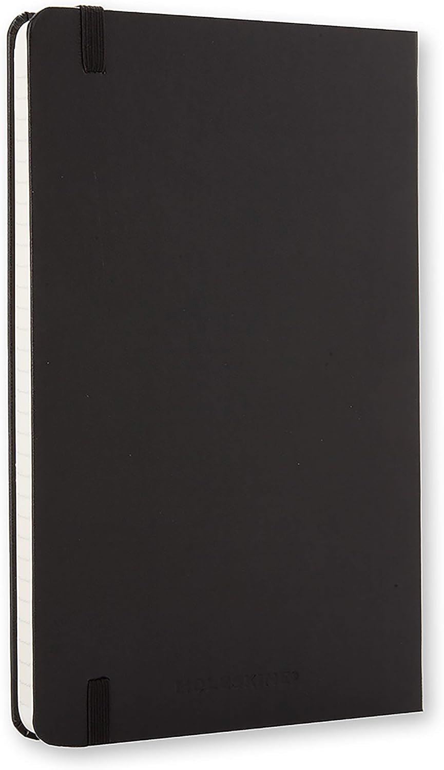 Moleskine Classic Notebook, Hard Cover, Large (5" x 8.25") Ruled/Lined, Black, 240 Pages : Wirebound Notebooks : Office Products