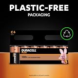 Duracell Plus C Batteries 4 Pack Alkaline 1.5V 10 Year Storage MN1400 view 6